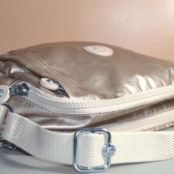Kipling Benci Like New Metallic Gold Crossbody Bag - Picture 15 of 16